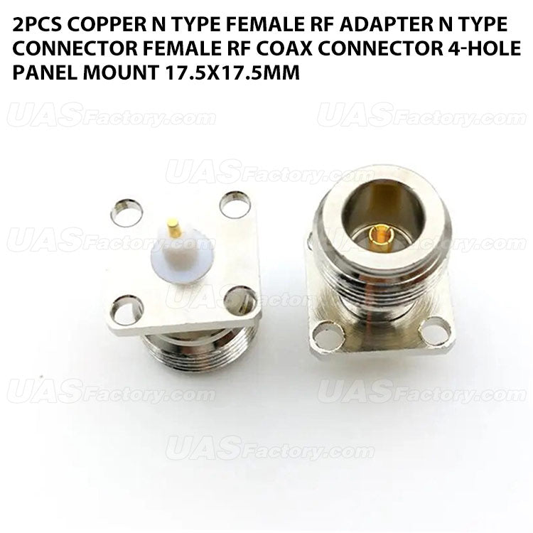 2pcs copper N type female RF Adapter N Type Connector FeMale RF COAX c