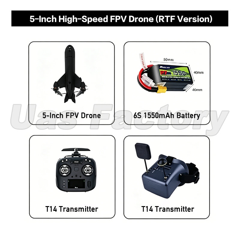 AI-Powered High-Speed FPV Racing Drone 5 / 7 / 10inch