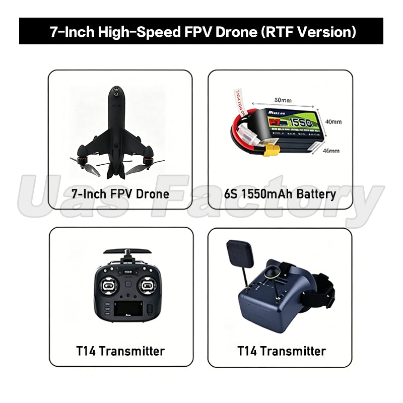 AI-Powered High-Speed FPV Racing Drone 5 / 7 / 10inch
