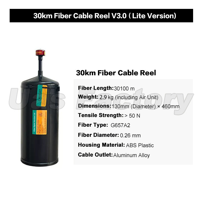 FPV Fiber Optic Communication & Video Transmission Module for RC Drones V2.0/3.0