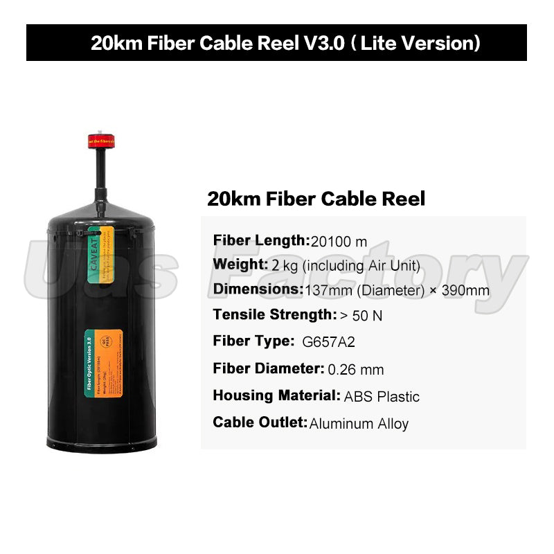 FPV Fiber Optic Communication & Video Transmission Module for RC Drones V2.0/3.0