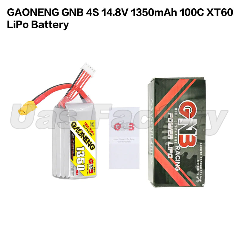 GAONENG GNB 4S 14.8V 1350mAh 100C XT60 LiPo Battery
