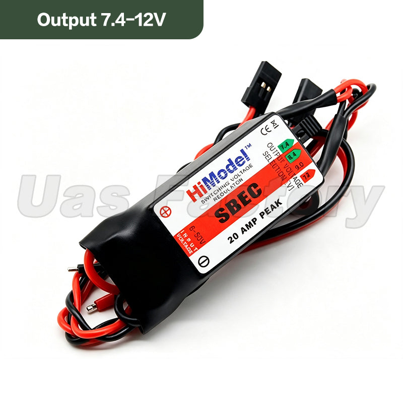 HiModel 6-50V Input 20A Large Current Switching Mode Voltage Regulator/ SBEC 13S 7.4V 8.4V 9V 12V OUTPUT