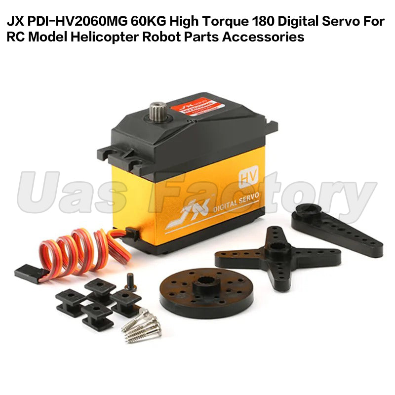 JX PDI-HV2060MG 60KG High Torque 180 Digital Servo For RC Model Helicopter Robot Parts Accessories