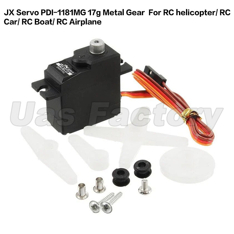 JX Servo PDI-1181MG 17g Metal Gear  For RC helicopter/ RC Car/ RC Boat/ RC Airplane