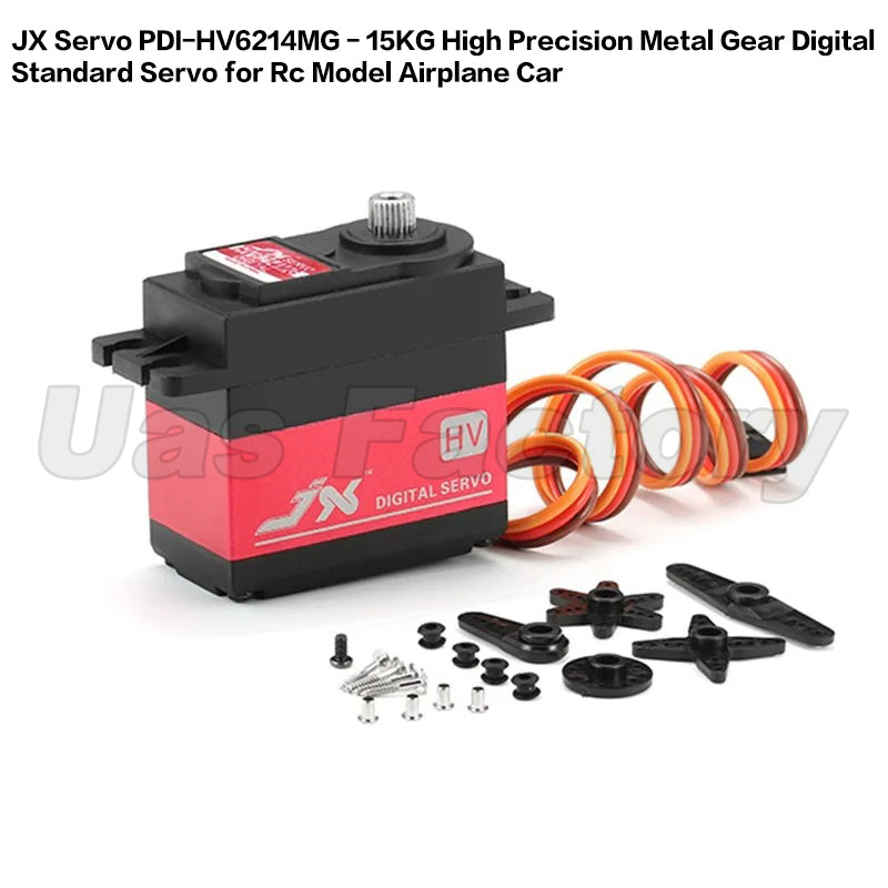 JX Servo PDI-HV6214MG - 15KG High Precision Metal Gear Digital Standard Servo for Rc Model Airplane Car