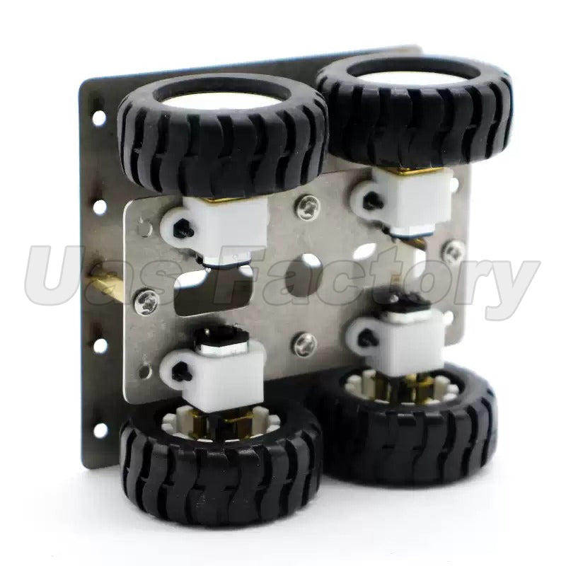 RoboCore SU1 Stainless Steel DIY Robot Car Kit – Metal Chassis Smart Line Following Robot for STEM Programming