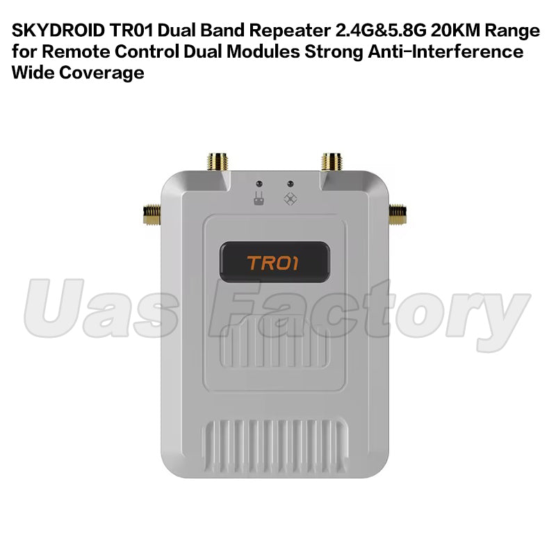 SKYDROID TR01 Dual Band Repeater 2.4G&5.8G 20KM Range for Remote Control Dual Modules Strong Anti-Interference Wide Coverage