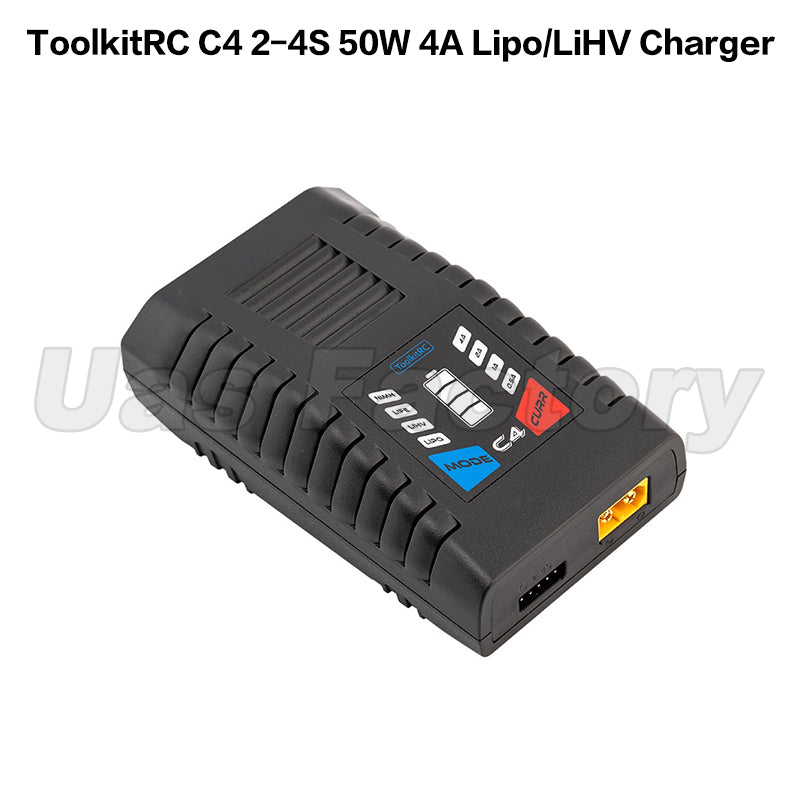 ToolkitRC C4 2-4S 50W 4A Lipo/LiHV Charger