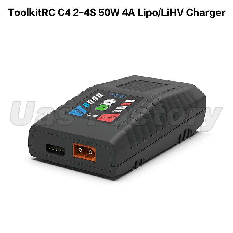 ToolkitRC C4 2-4S 50W 4A Lipo/LiHV Charger