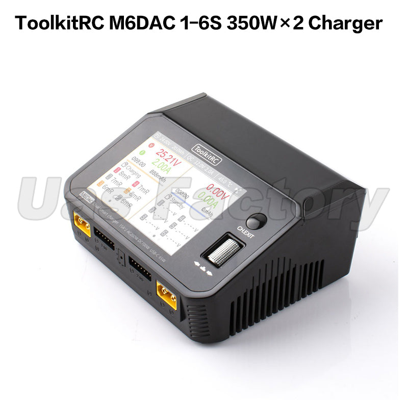 ToolkitRC M6DAC 1-6S 350W×2 Charger