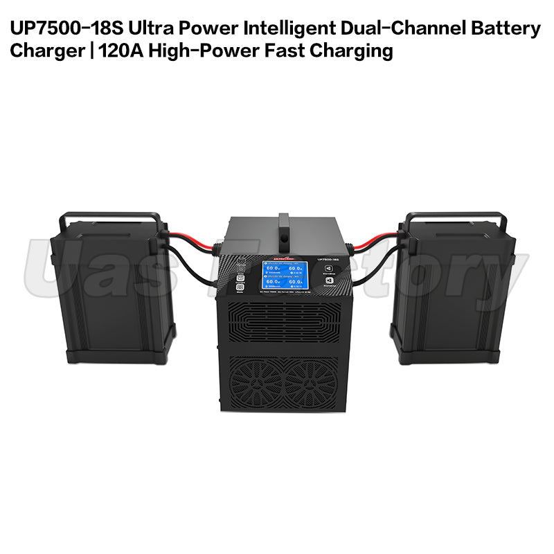 UP7500-18S Ultra Power Intelligent Dual-Channel Battery Charger | 120A High-Power Fast Charging