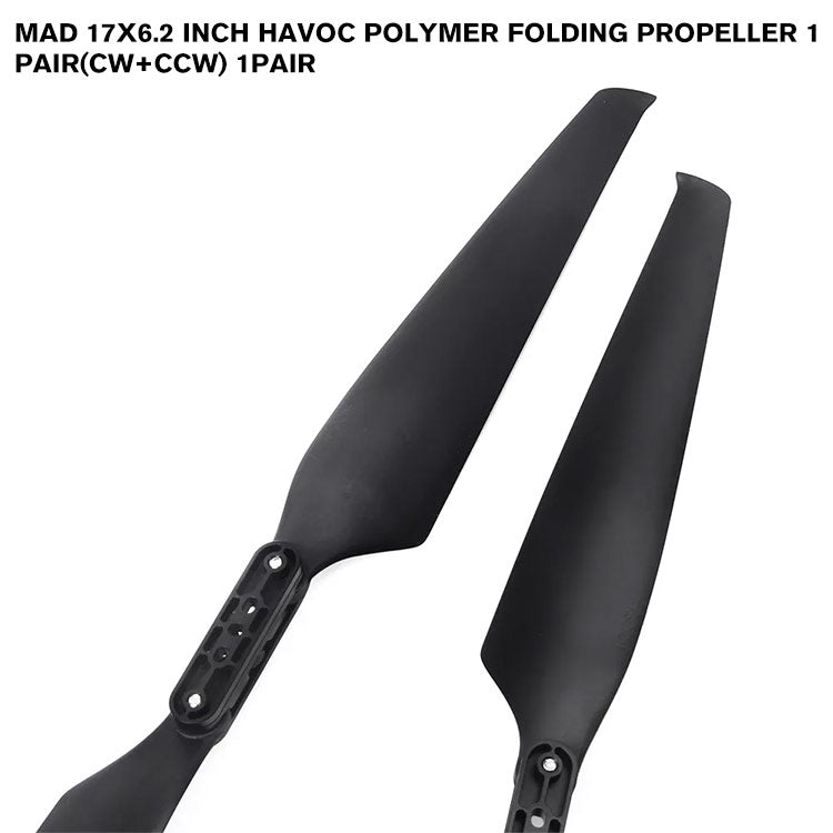 17x6.2 Inch HAVOC Polymer Folding Propeller 1 Pair(CW+CCW) 1pair