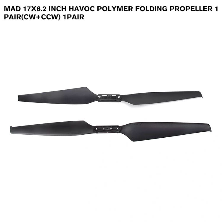 17x6.2 Inch HAVOC Polymer Folding Propeller 1 Pair(CW+CCW) 1pair