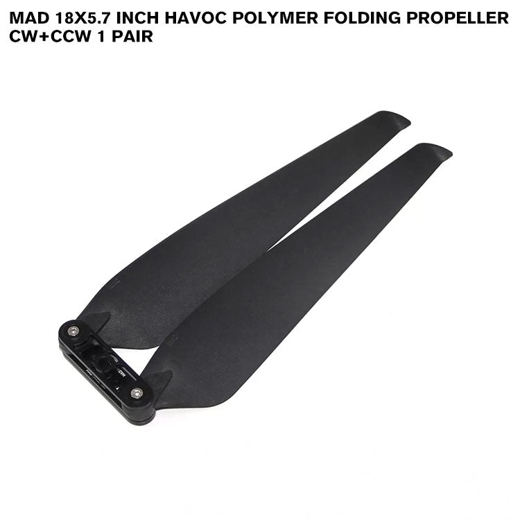 18x5.7 Inch HAVOC Polymer Folding Propeller CW+CCW 1 Pair