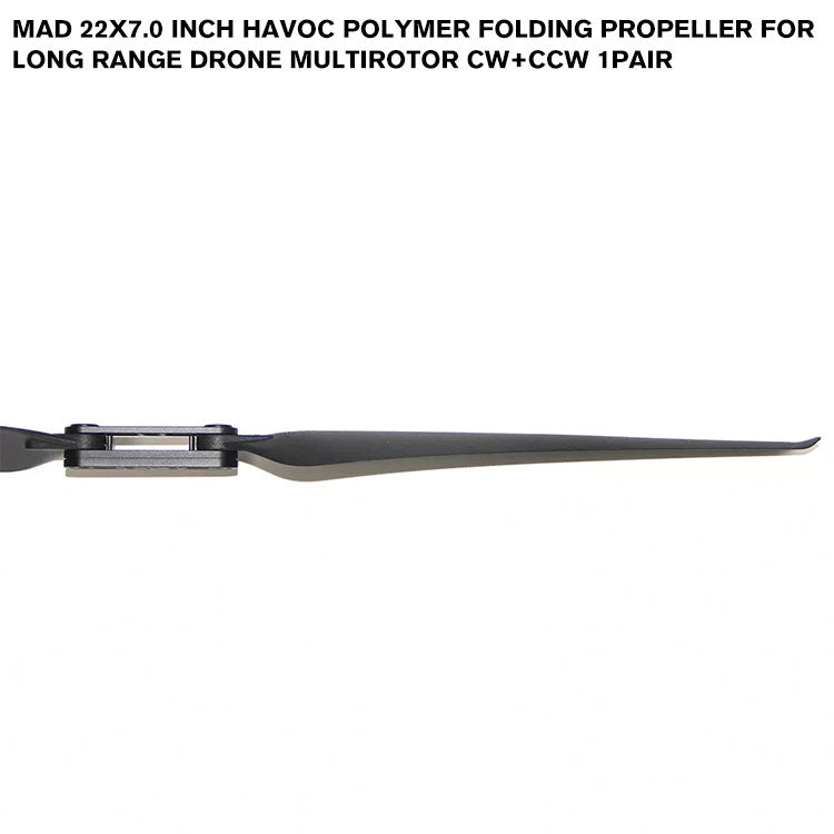 22x7.0 Inch HAVOC Polymer Folding Propeller For Long Range Drone Multirotor Cw+CCW 1pair