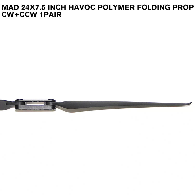 24x7.5 Inch HAVOC Polymer Folding Prop CW+CCW 1pair