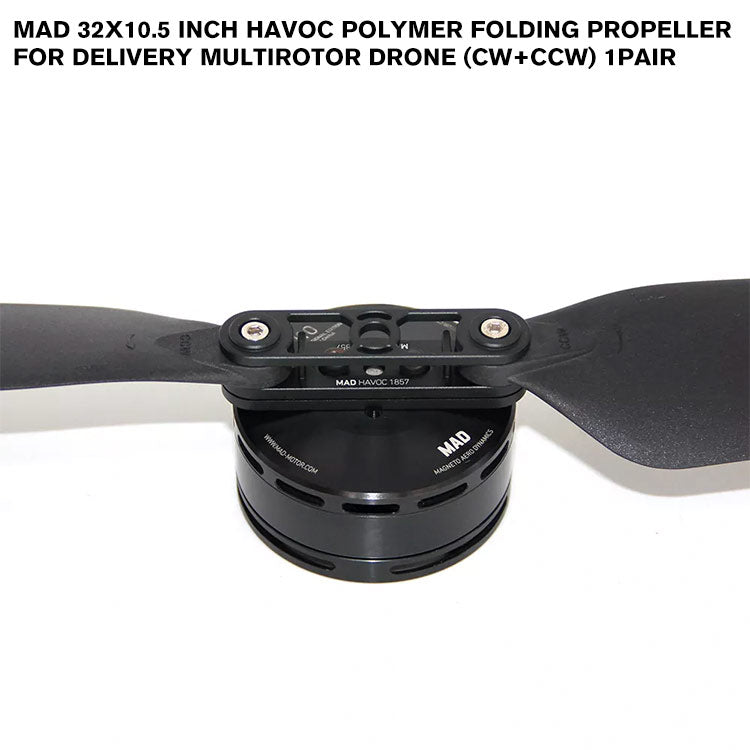 32x10.5 Inch HAVOC Polymer Folding Propeller For Delivery Multirotor Drone (CW+CCW) 1pair