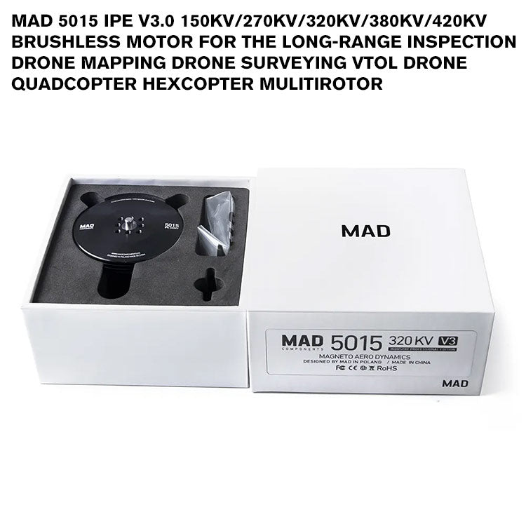 MAD 5015 IPE V3.0 Brushless Motor For The Long-Range Inspection Drone Mapping Drone Surveying VTOL Drone Quadcopter Hexcopter Mulitirotor