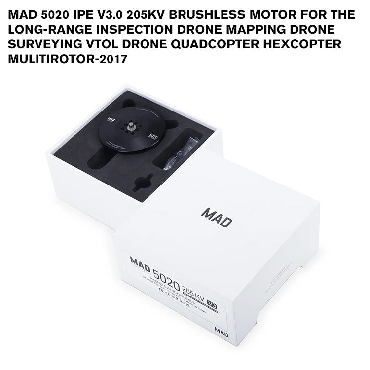 MAD 5020 IPE V3.0 Brushless Motor For The Long-Range Inspection Drone Mapping Drone Surveying VTOL Drone Quadcopter Hexcopter Mulitirotor-2017