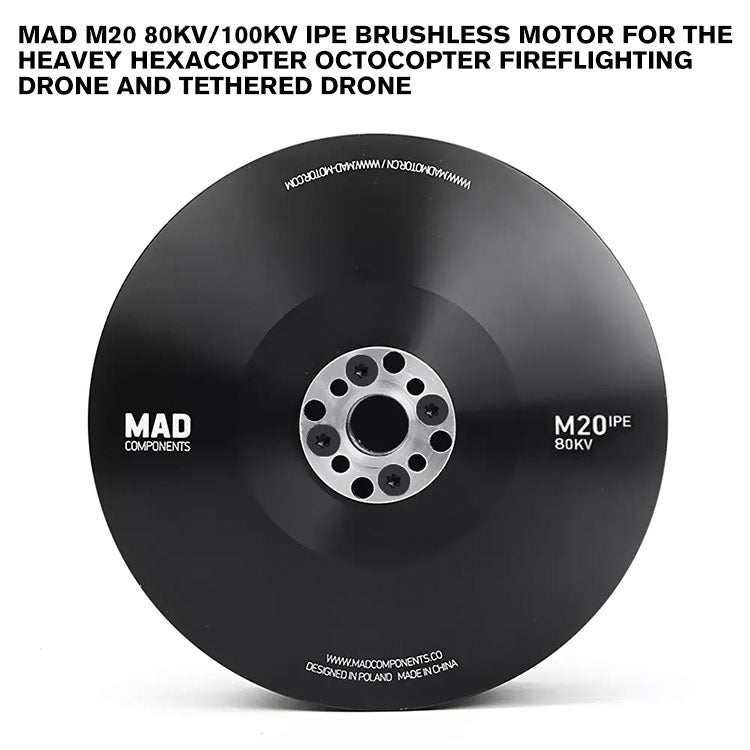 MAD M20 IPE Brushless Motor For The Heavey Hexacopter Octocopter Fireflighting Drone And Tethered Drone