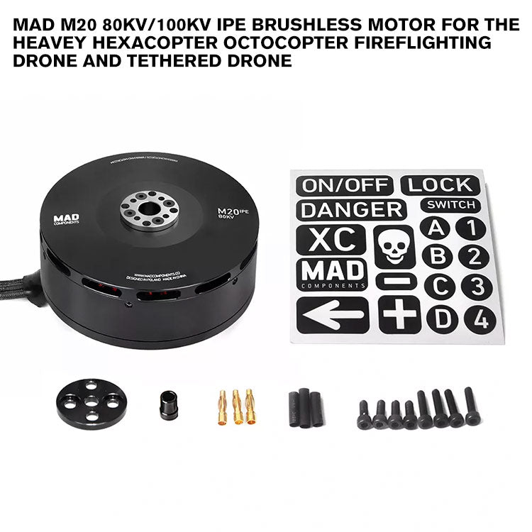 MAD M20 IPE Brushless Motor For The Heavey Hexacopter Octocopter Fireflighting Drone And Tethered Drone