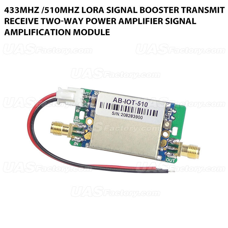 433MHz /510MHz Lora Signal Booster Transmit Receive Two-Way Power Amplifier Signal Amplification Module