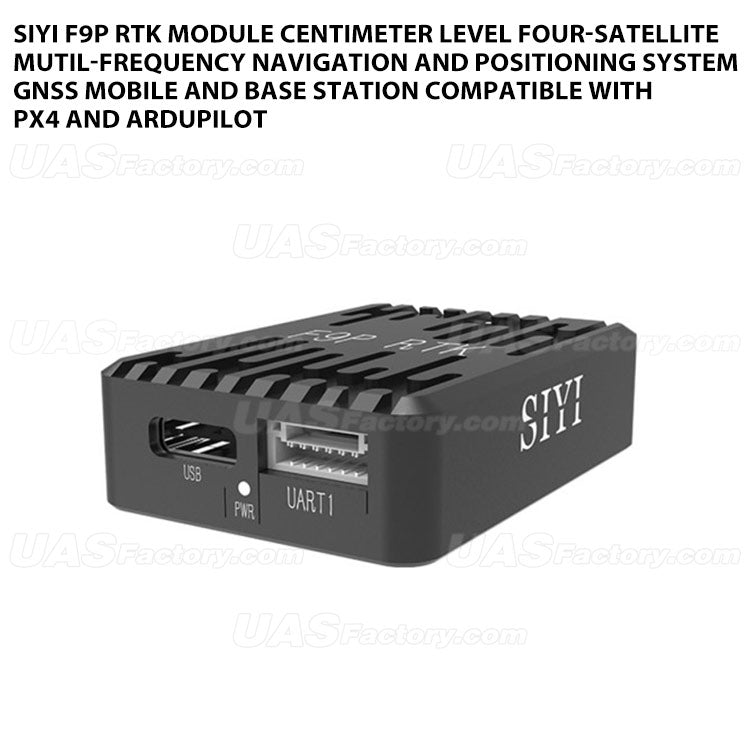 SIYI F9P RTK Module Centimeter Level Four-Satellite Mutil-Frequency Navigation and Positioning System GNSS Mobile and Base Station Compatible with PX4 and Ardupilot