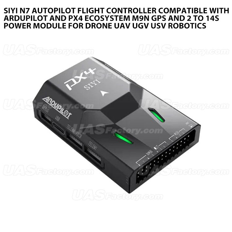 SIYI N7 Autopilot Flight Controller Compatible with Ardupilot and PX4 Ecosystem M9N GPS and 2 to 14S Power Module For Drone UAV UGV USV Robotics