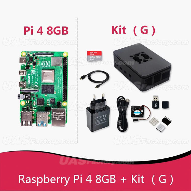 Official Original Raspberry Pi 4 Model B Dev Board or 4b Kit(G) RAM 1GB 2GB 4GB 8GB Core CPU 1.5Ghz 3 Speeder Than Pi 3B+