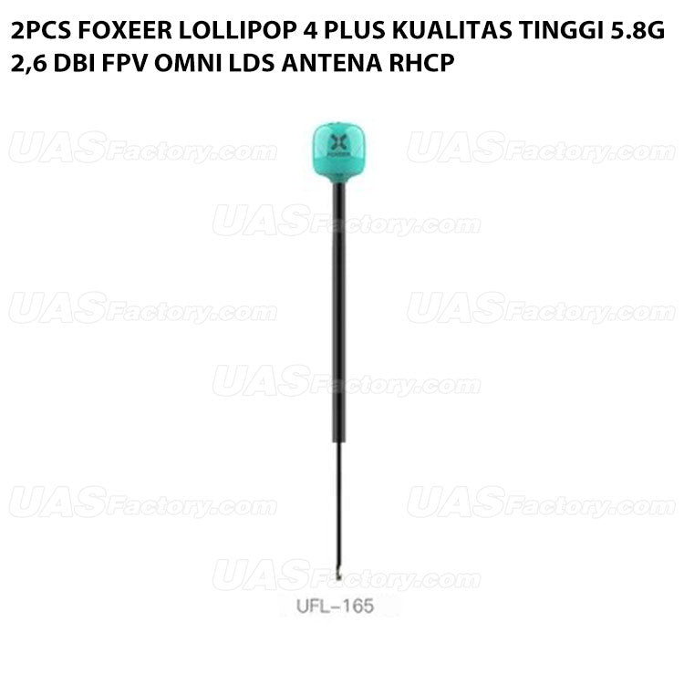 2pcs Foxeer Lollipop 4 Plus Kualitas Tinggi 5.8G 2,6 DBi FPV Omni LDS Antena RHCP