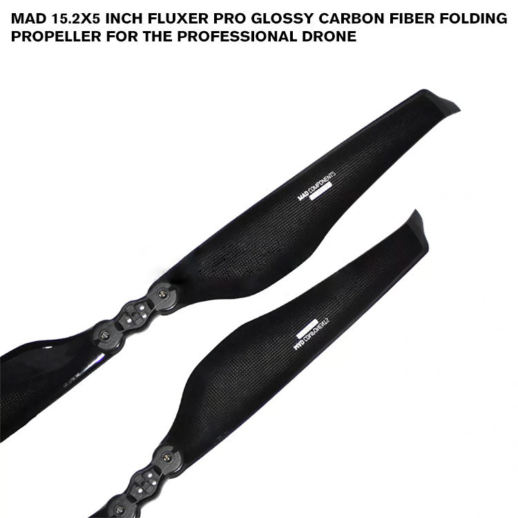15.2x5 Inch FLUXER Pro Glossy Carbon Fiber Folding Propeller For The Professional Drone
