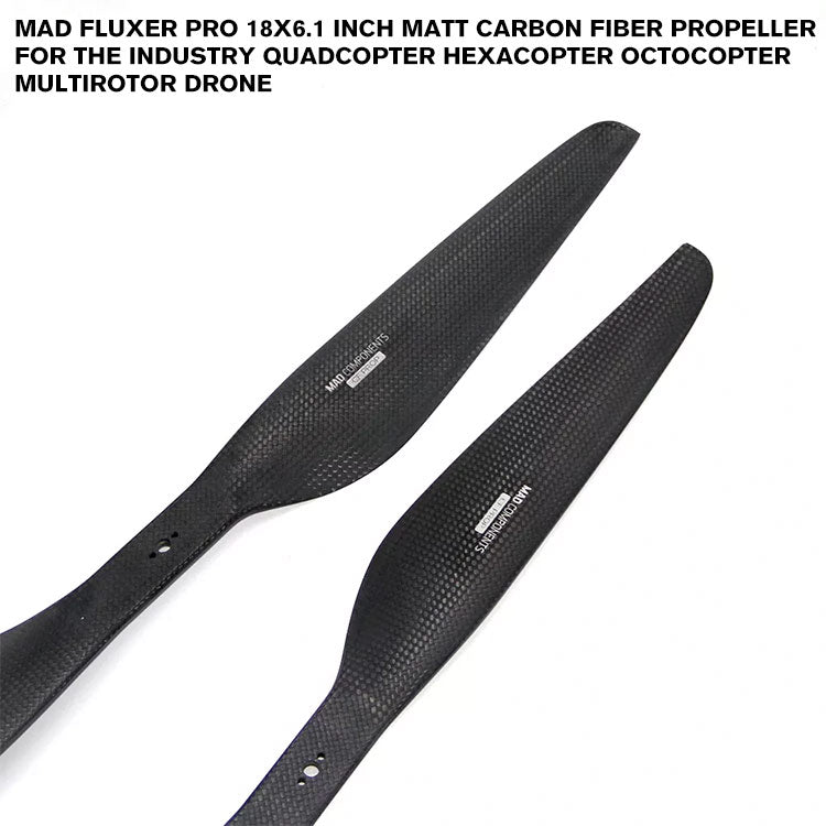 FLUXER Pro 18x6.1 Inch Matt Carbon Fiber Propeller For The Industry Quadcopter Hexacopter Octocopter Multirotor Drone