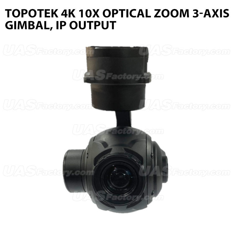 Topotek KIP10S4K 4K 10X Optical zoom 3-Axis Gimbal, IP output