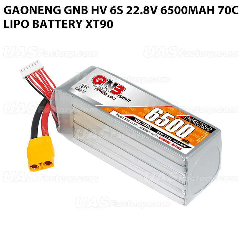 GAONENG GNB HV 6S 22.8V 6500mAh 70C LiPo Battery XT90