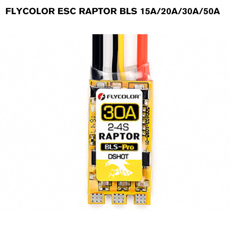 Flycolor Raptor FLYCOLOR ESC Raptor BLS 15A/20A/30A/50A – UAS Factory Co., LTD