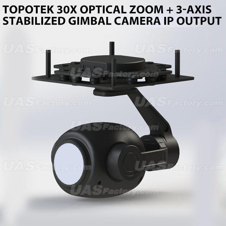 Topotek 30x Optical Zoom + 3-Axis Stabilized Gimbal Camera IP Output