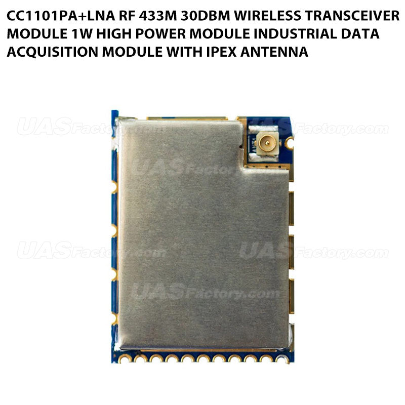 CC1101PA+LNA RF 433M 30dBm Wireless Transceiver Module 1W High Power Module Industrial Data Acquisition Module with IPEX Antenna