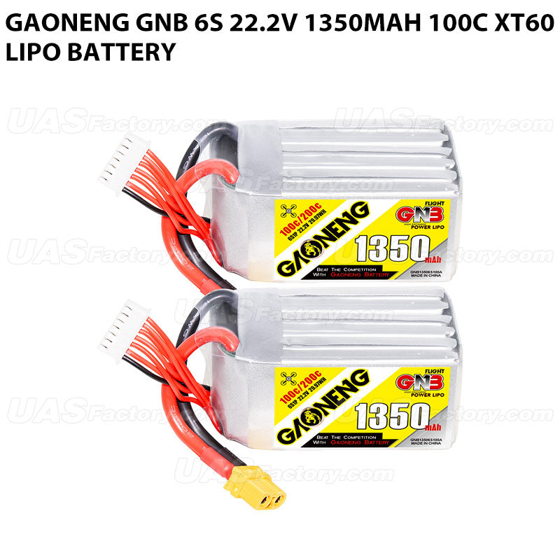 GAONENG GNB 6S 22.2V 1350mAh 100C XT60 LiPo Battery