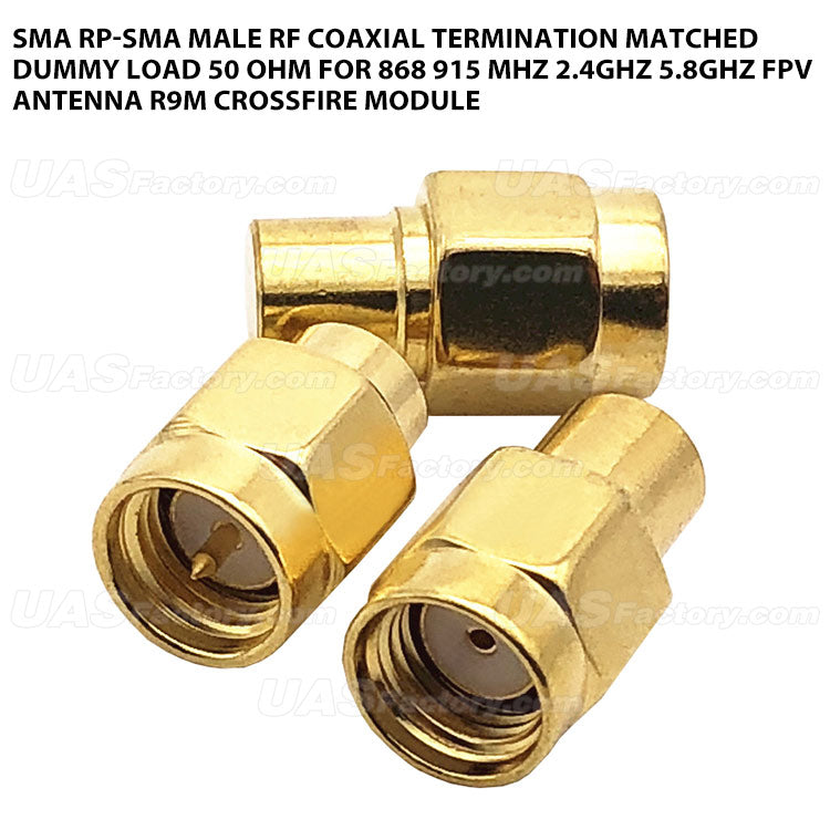 SMA RP-SMA Male RF Coaxial Termination Matched Dummy Load 50 Ohm For 868 915 MHz 2.4GHz 5.8GHz FPV Antenna R9M Crossfire Module