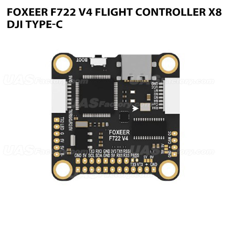 Foxeer F722 V4 Flight Controller X8 DJI Type-C