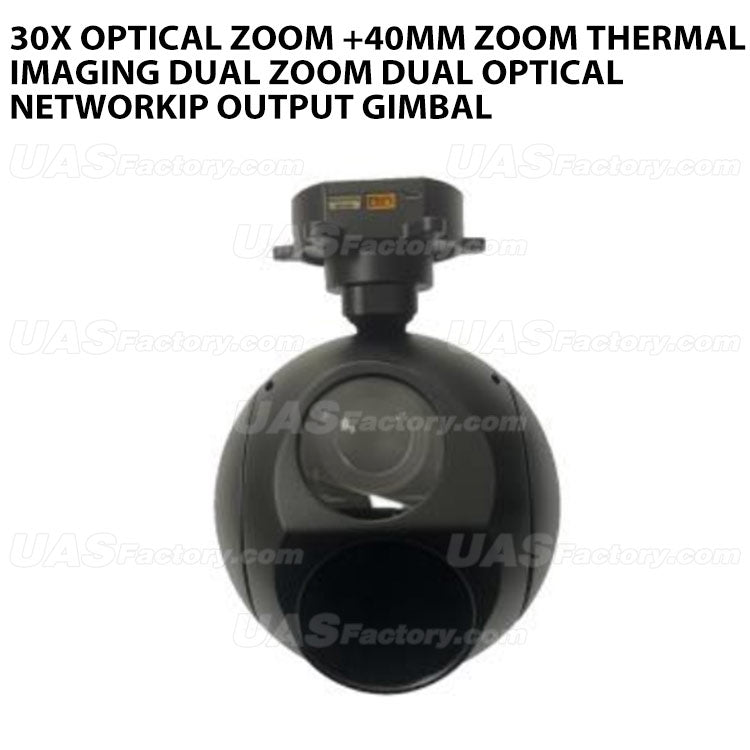 30xoptical zoom +40mm Zoom thermal imaging dual zoom dual optical networkIP Output Gimbal