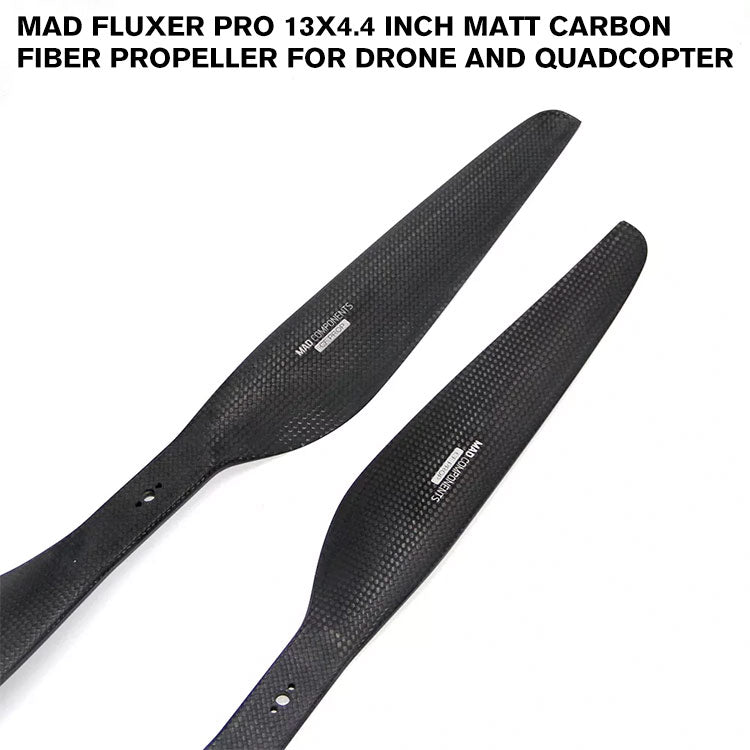 FLUXER Pro 13x4.4 Inch Matt Carbon Fiber Propeller For Drone And Quadcopter