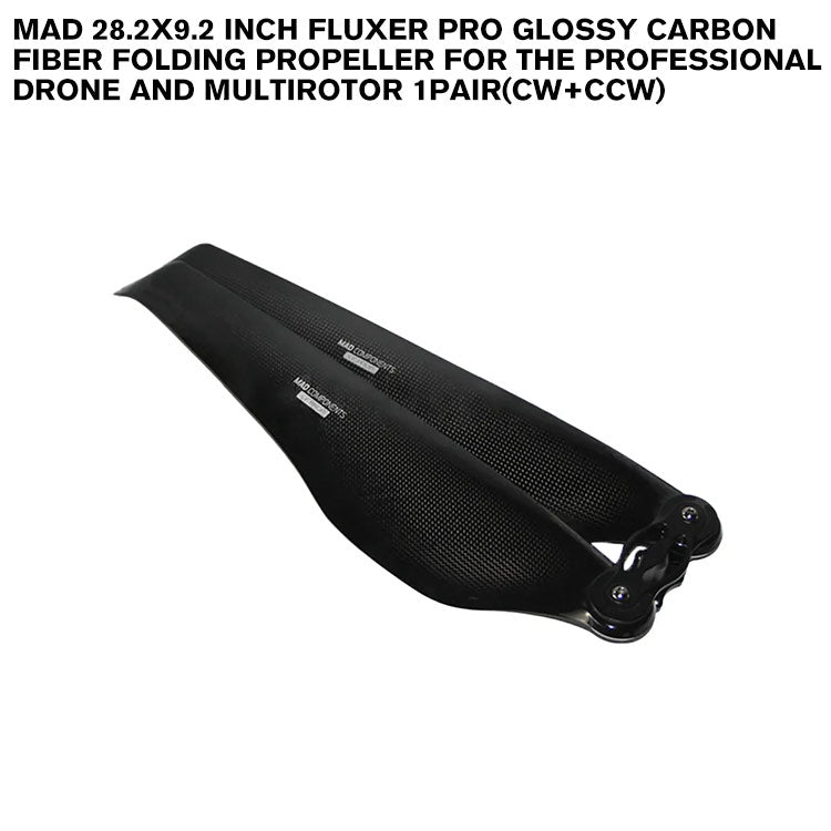 28.2X9.2 Inch FLUXER Pro Glossy Carbon Fiber Folding Propeller For The Professional Drone And Multirotor 1pair(CW+CCW)