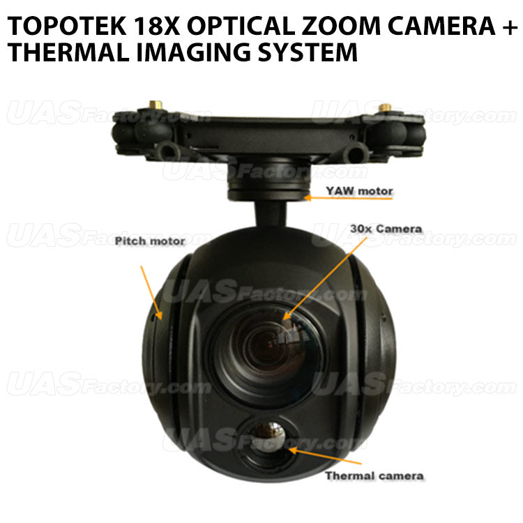 Topotek 18x Optical Zoom Camera + Thermal Imaging System