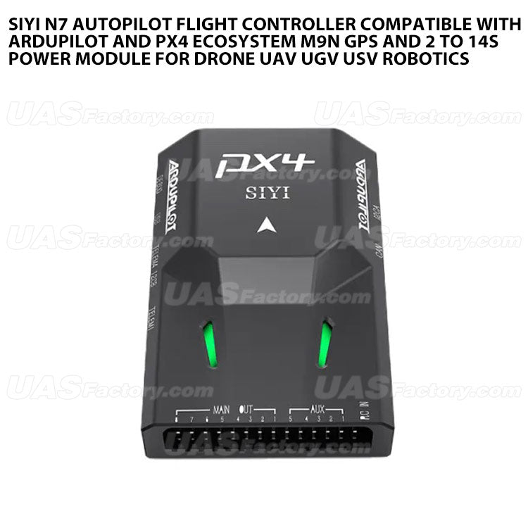 SIYI N7 Autopilot Flight Controller Compatible with Ardupilot and PX4 Ecosystem M9N GPS and 2 to 14S Power Module For Drone UAV UGV USV Robotics