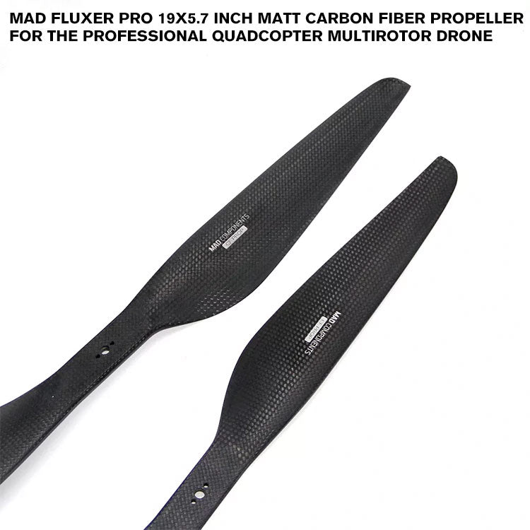 FLUXER Pro 19x5.7 Inch Matt Carbon Fiber Propeller For The Professional Quadcopter Multirotor Drone