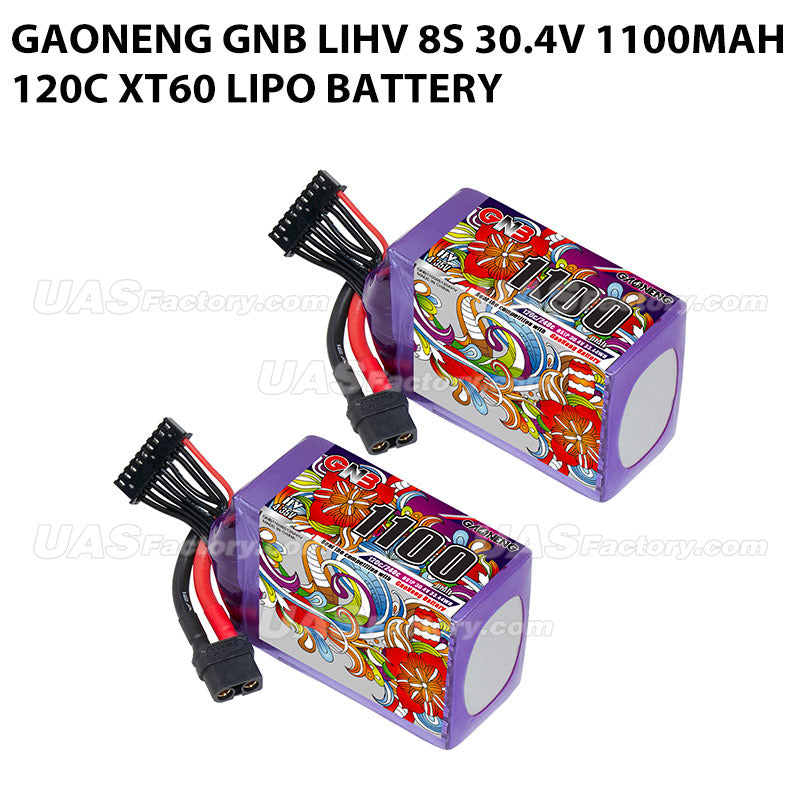 GAONENG GNB LiHV 8S 30.4V 1100mAh 120C XT60 LiPo Battery