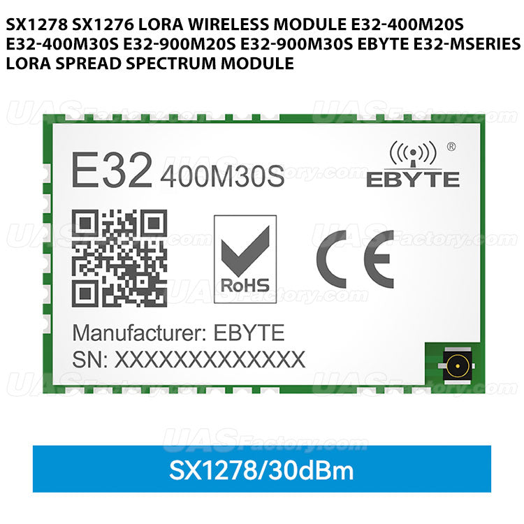 SX1278 SX1276 LoRa Wireless Module E32-400M20S E32-400M30S E32-900M20S E32-900M30S Ebyte E32-MSeries LoRa Spread Spectrum Module