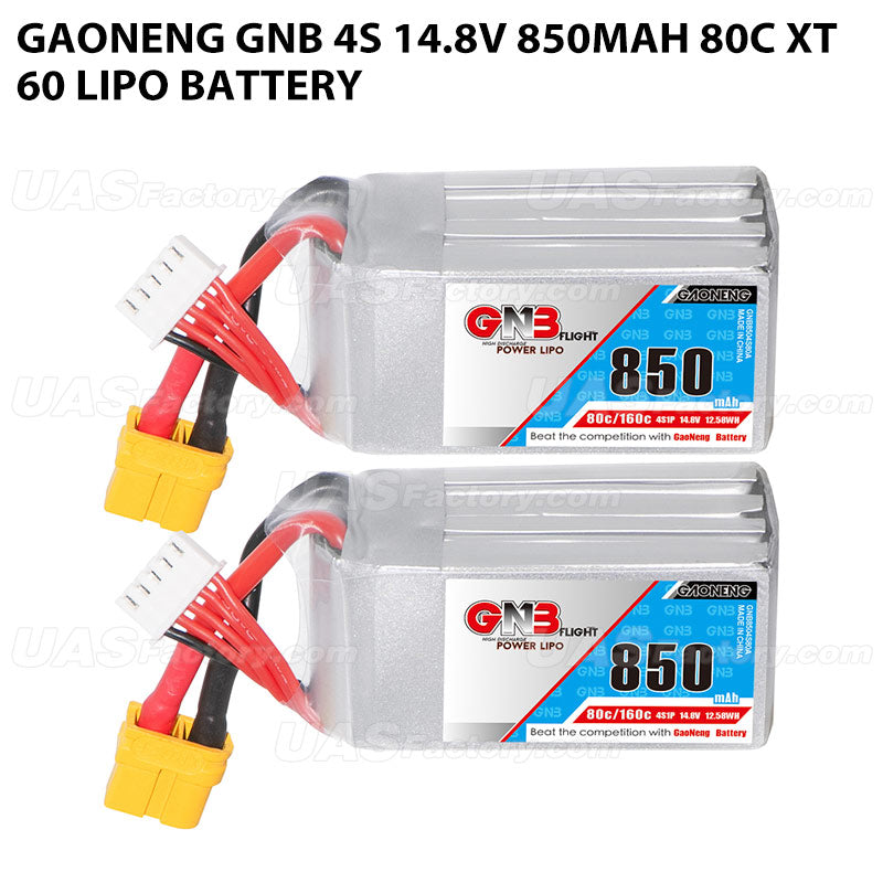 GAONENG GNB 4S 14.8V 850mAh 80C XT60 LiPo Battery